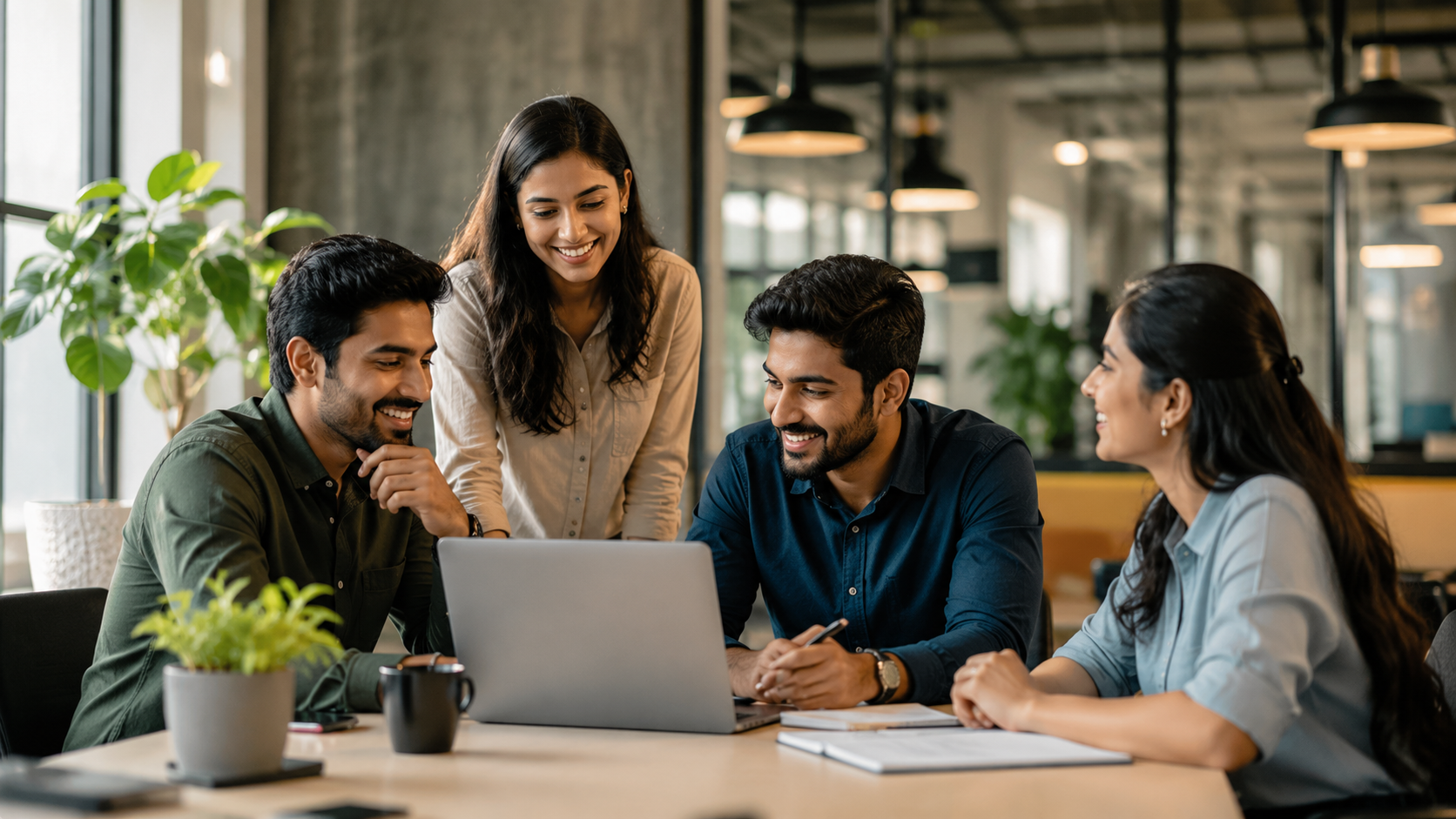 Startup and tech team collaborating