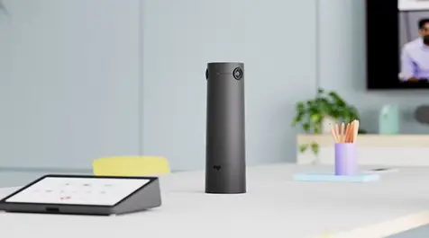 Logitech Sight sitting on a desk