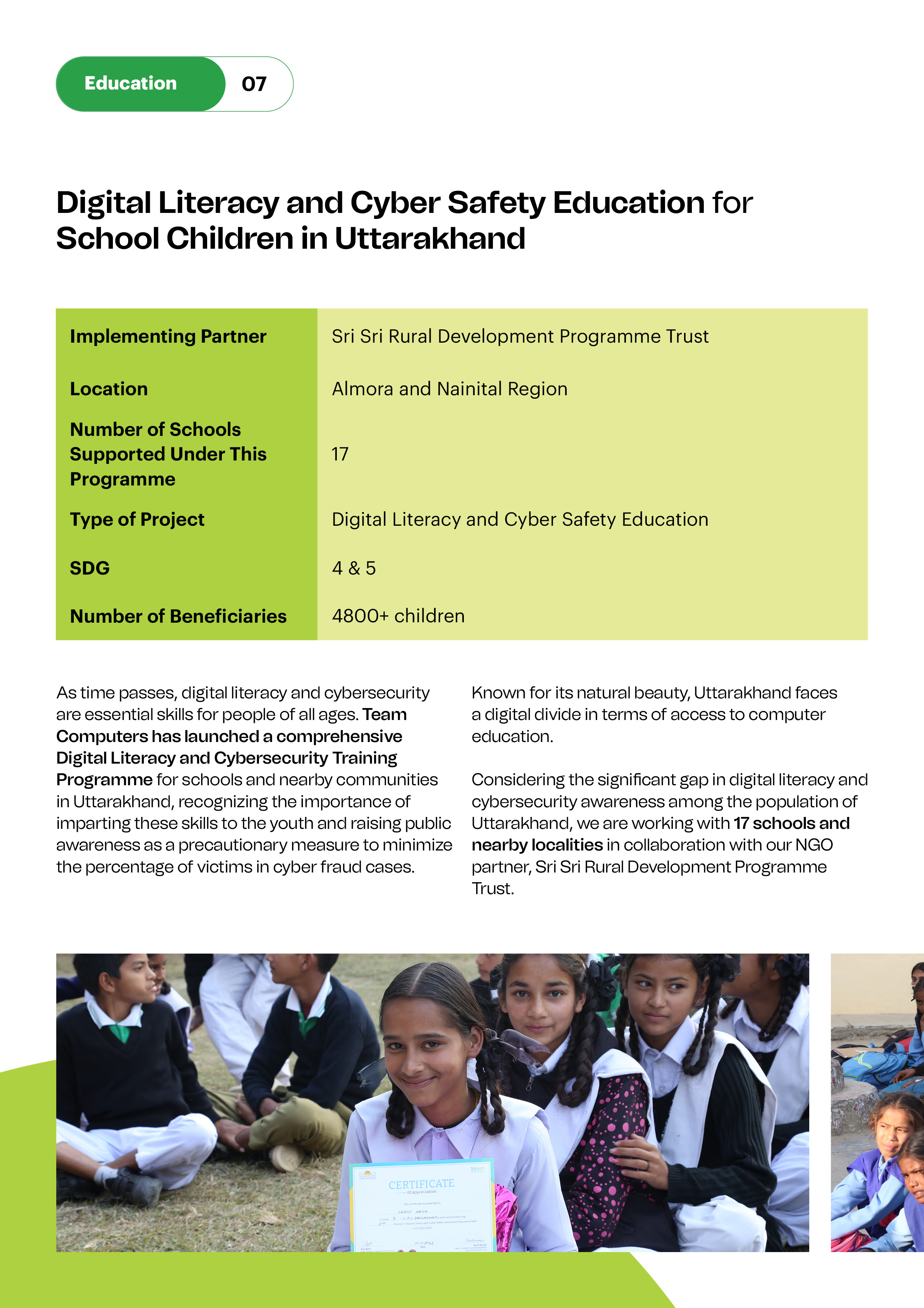 Team Computers CSR Report 2025 - Page 16