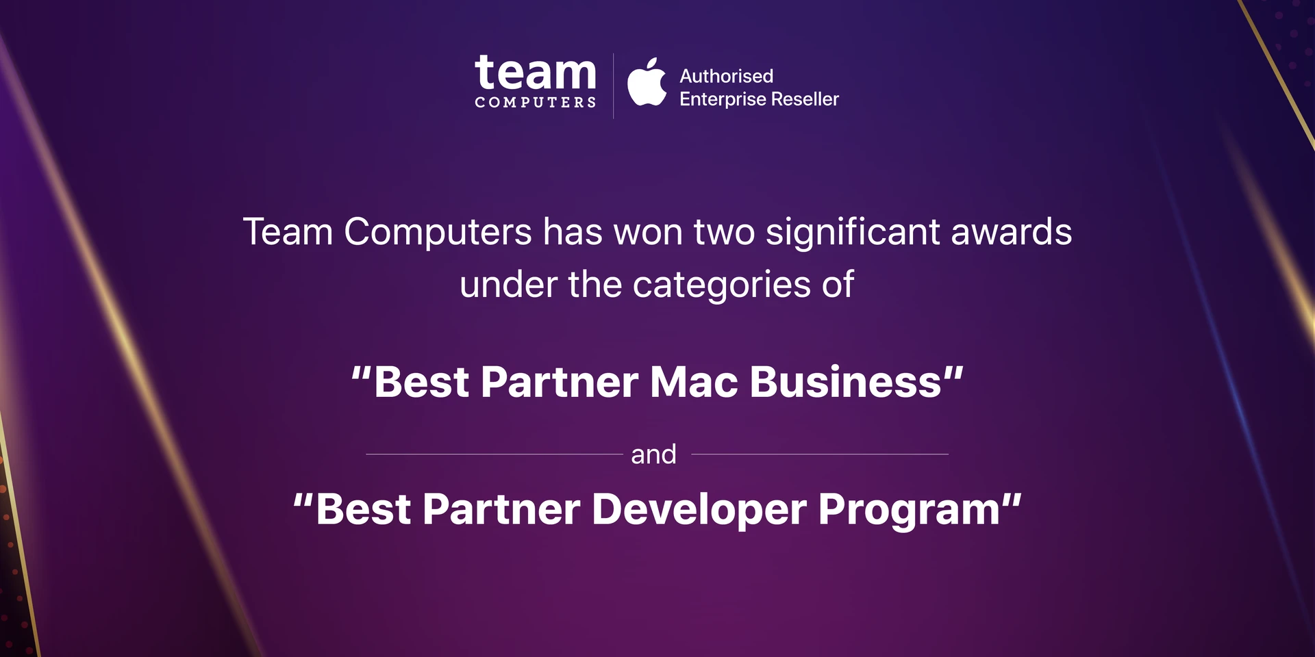 Team Computers won 2 significant awards last week, in the Ignite Enterprise Meet 2022