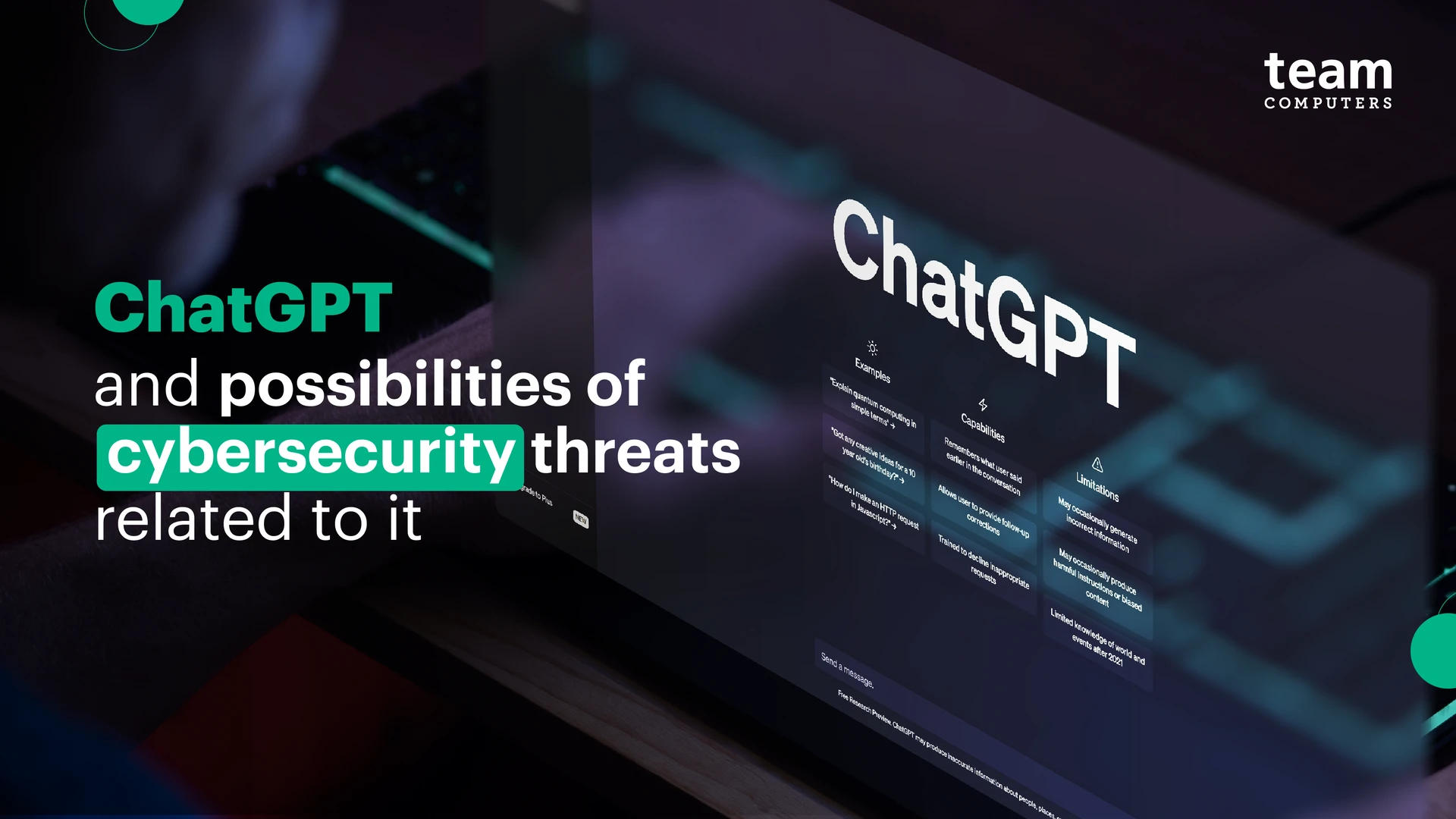 ChatGPT and possibilities of cybersecurity thats related to it
