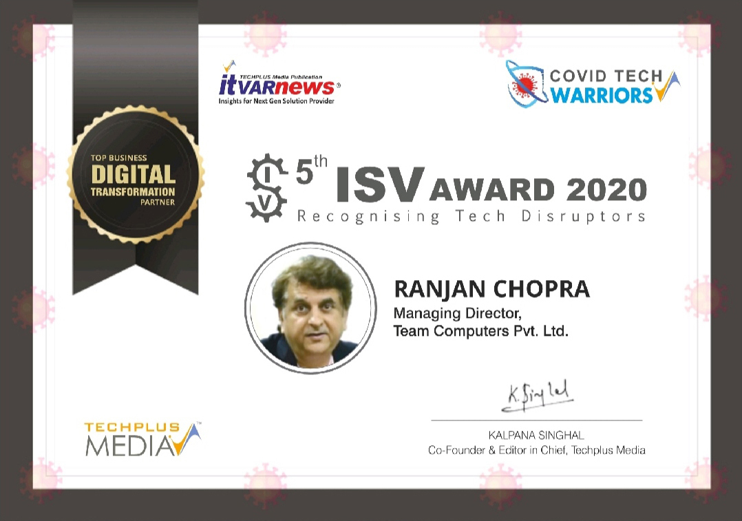 5th ISV Award 2020 - <br>Recognising Tech Disruptors