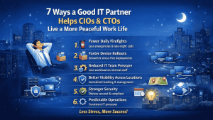 7 Ways a Good IT Partner Helps CIOs and CTOs Live a More Peaceful Work Life