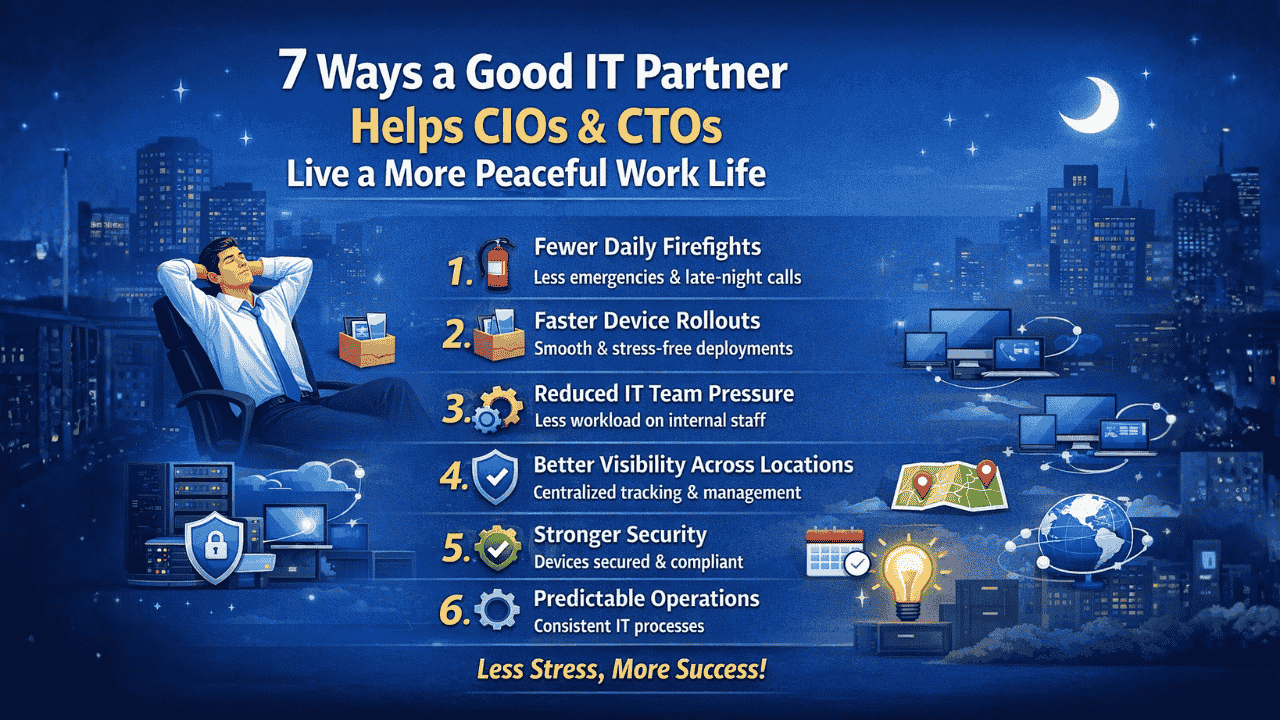 7 Ways a Good IT Partner Helps CIOs and CTOs Live a More Peaceful Work Life