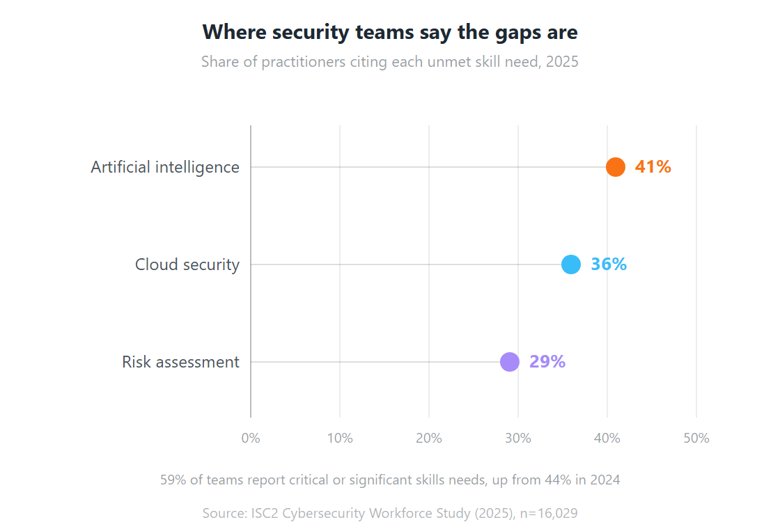 Where security teams say the gaps are